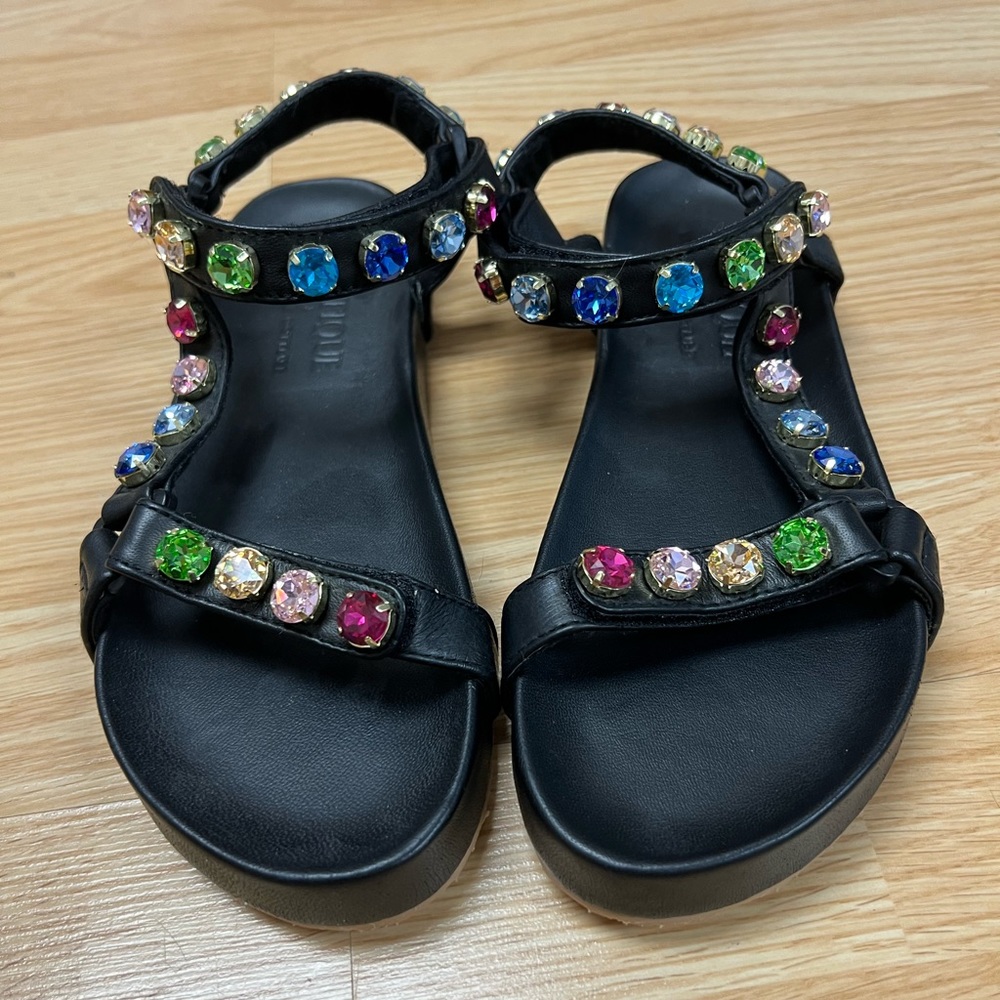 MYSTIQUE X STEPHANIE GOTTLIEB RHINESTONE STRAPPY SANDAL